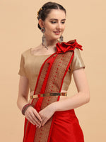 Thumbnail for Kalini Woven Design Zari Pure Silk Saree - Distacart