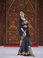 Thumbnail for Kalini Floral Printed Saree - Distacart