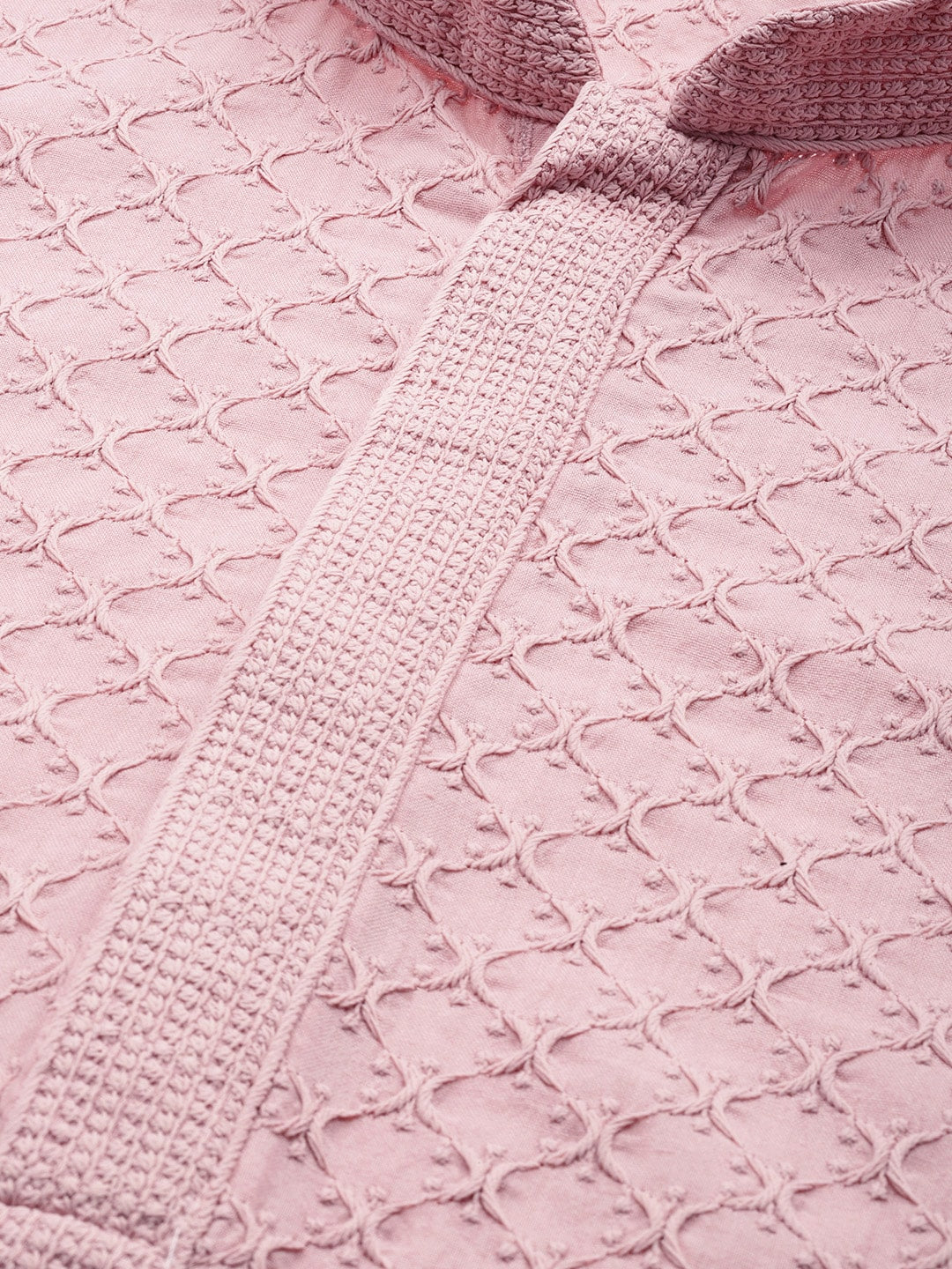 Manyavar Men Pink Ethnic Motifs Embroidered Kurta with Churidar - Distacart