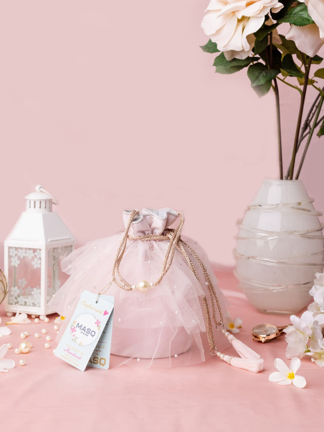 Masq Embellished Potli Clutch - Distacart