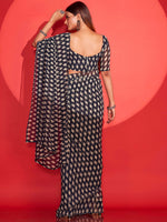 Thumbnail for Tikhi Imli Geometric Printed Saree - Distacart