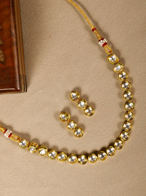 Priyaasi Women Kundan Gold Plated Jewellery Set - Distacart