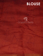Thumbnail for Ink Blue Colour Diamond Design Semi Chanderi Saree By Gayathri Reddy Designer Studio - Distacart