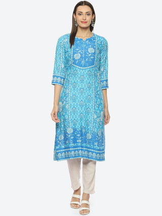 Biba Women Ethnic Motifs Printed Kurta - Distacart