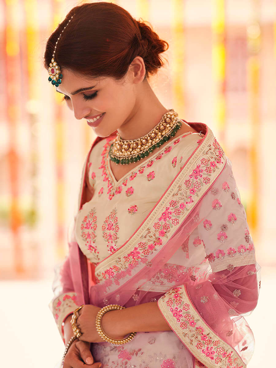 Myra Yellow Crepe Embroidered Designer Lehenga - Distacart