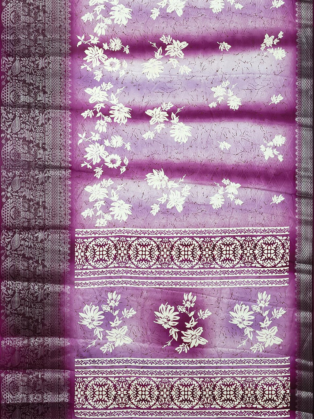 Kalamandir Floral Printed Zari Saree - Distacart