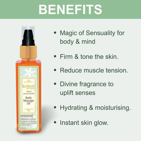 Bodyherbals Sensual Jasmine & Vanilla Body Massage Oil