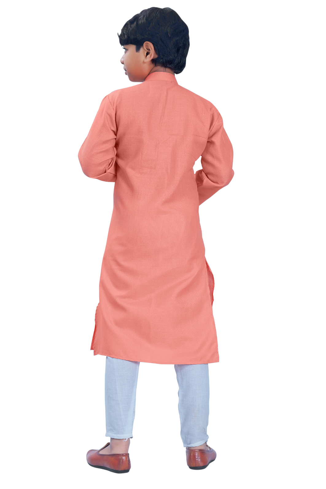DEIANA'S Casual Designer Kurta Pyjama Set For Boys And kids (Peach) - Distacart