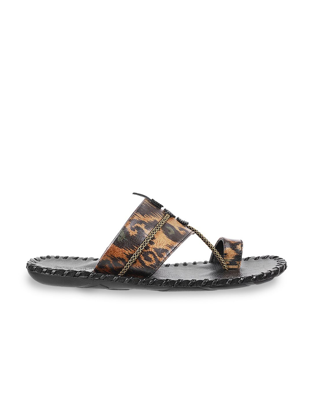 Mochi Men Brown Ethnic Comfort Sandals - Distacart