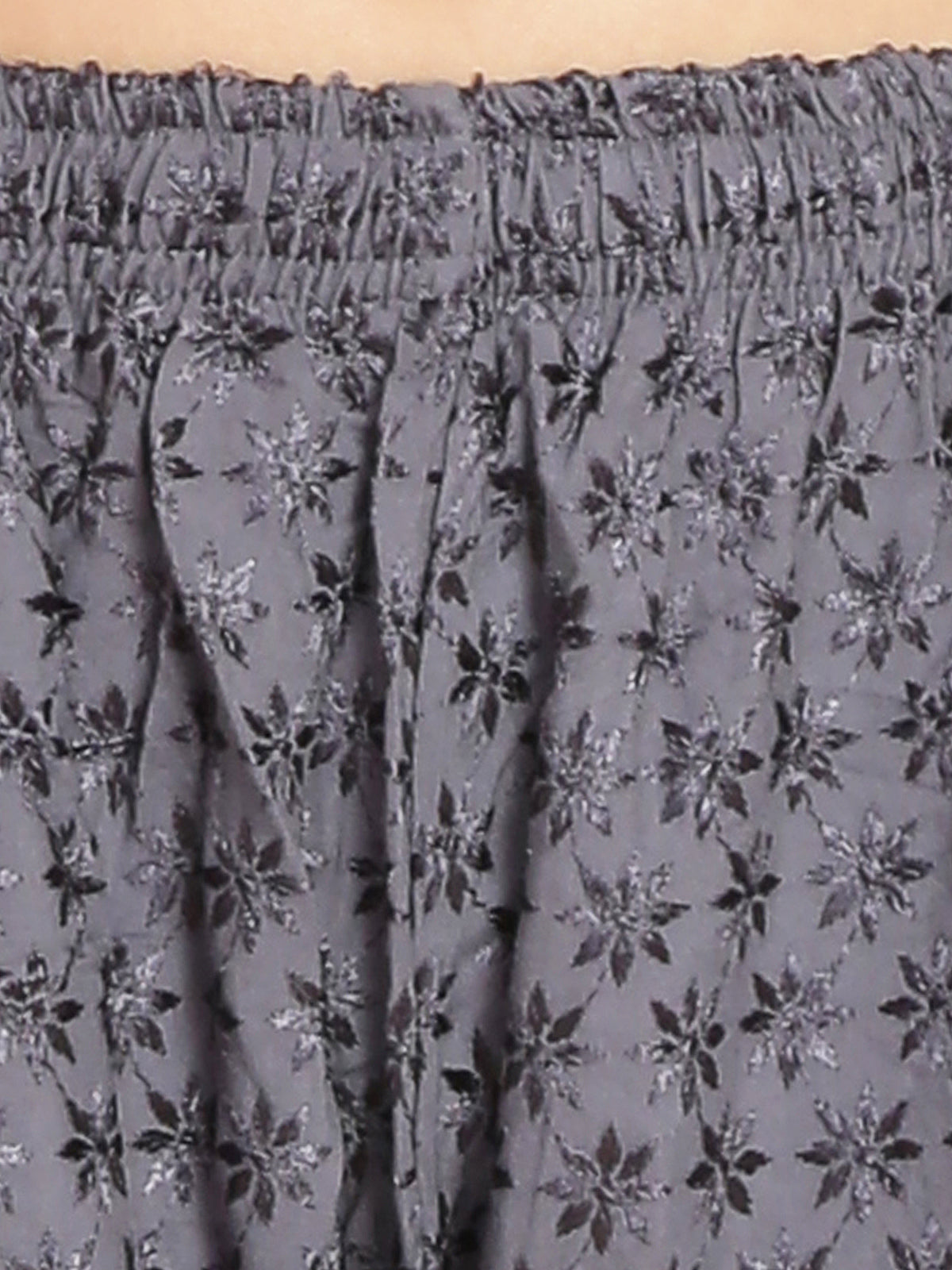 PAVONINE Grey Color Full Chikankari Rayon Fabric Sharara For Women - Distacart