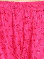 Thumbnail for PAVONINE Rani Color Full Chikankari Rayon Fabric Sharara For Women - Distacart