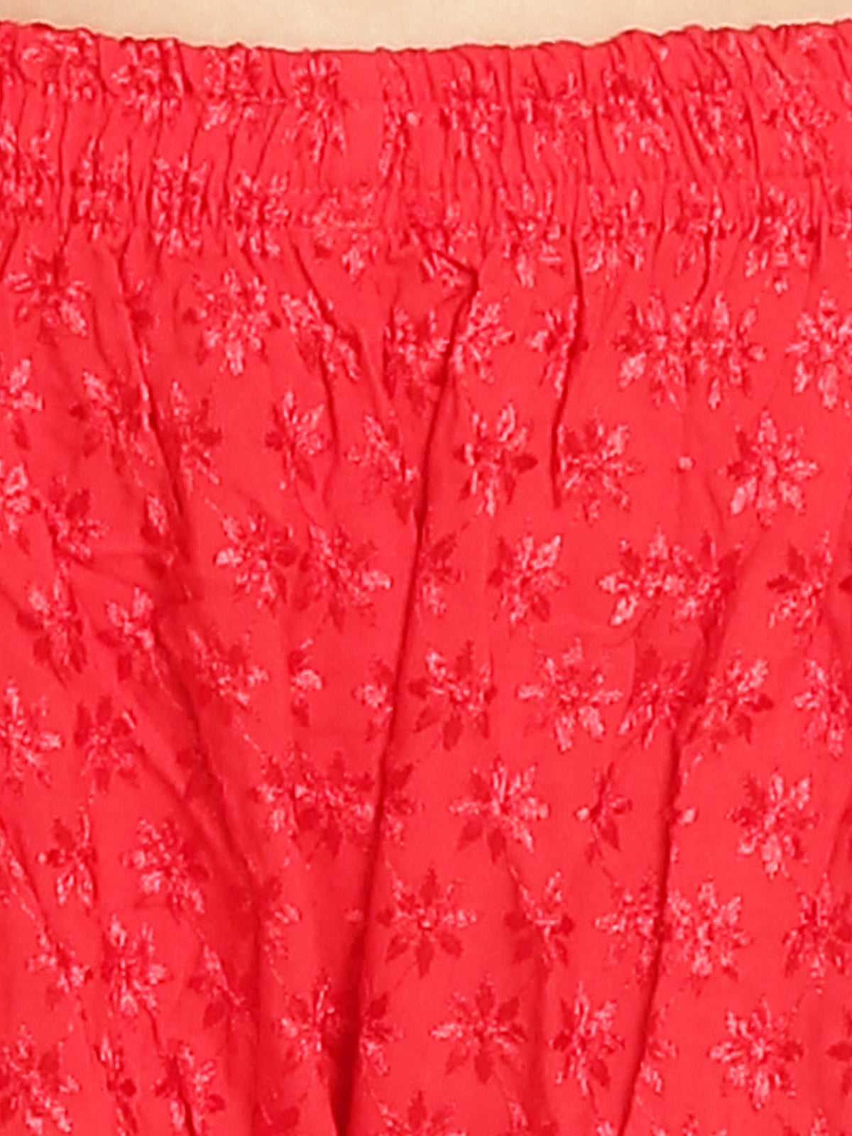 PAVONINE Red Color Full Chikankari Rayon Fabric Sharara For Women - Distacart