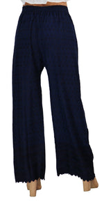 Thumbnail for PAVONINE Navy Blue Color Full Chikankari Rayon Fabric Sharara For Women - Distacart