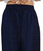 Thumbnail for PAVONINE Navy Blue Color Full Chikankari Rayon Fabric Sharara For Women - Distacart