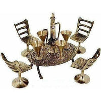 Thumbnail for Unique Design Dining Table Chair Maharaja Set - Distacart