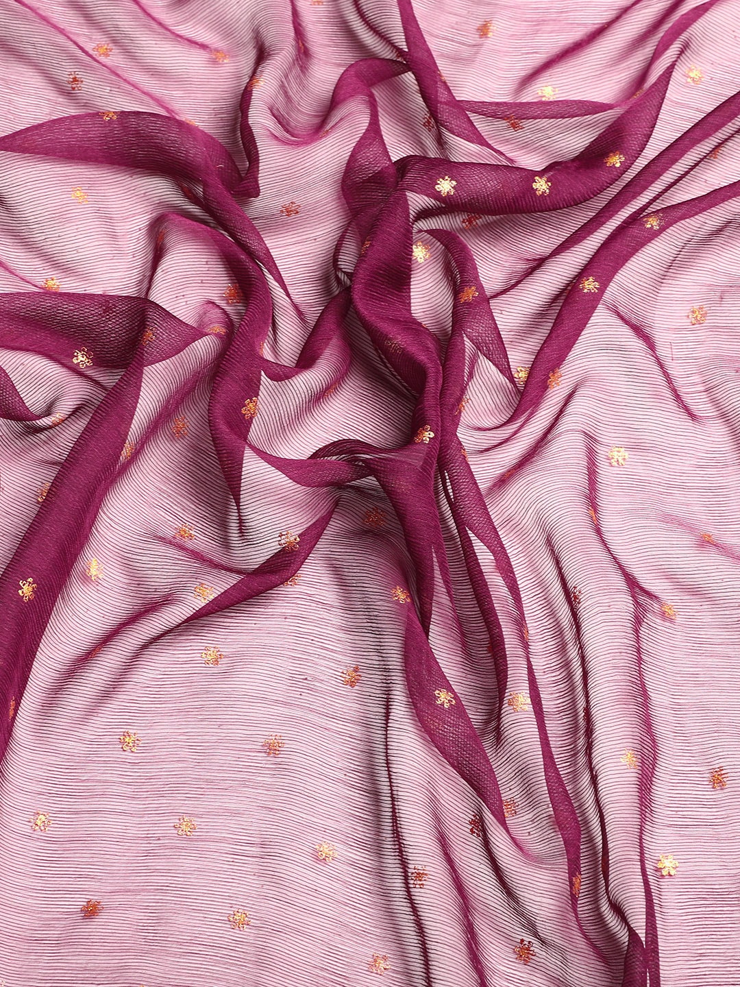 Mitera Floral Printed Pure Chiffon Saree - Distacart