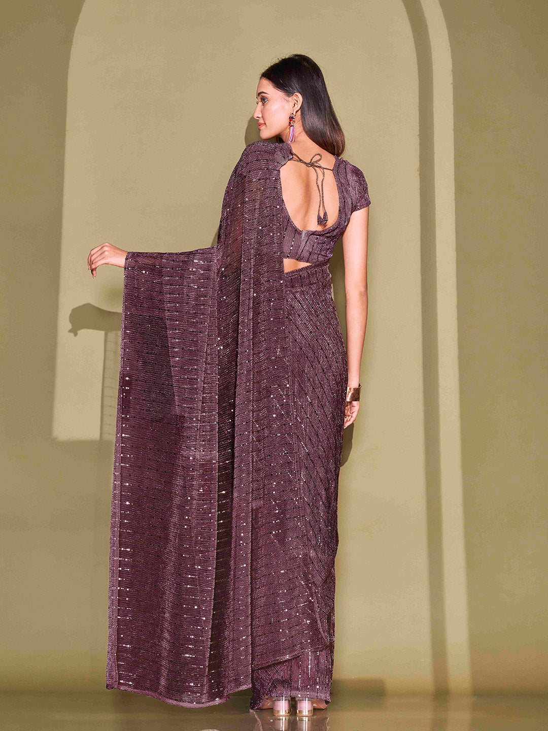 Tikhi Imli Sequinned Embellished Saree - Distacart