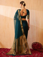 Thumbnail for Kalini Woven Design Zari Banarasi Saree - Distacart