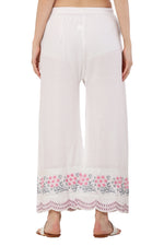 Thumbnail for PAVONINE Rani Color Hem Half Chikankari Cotton Fabric Sharara For Women - Distacart
