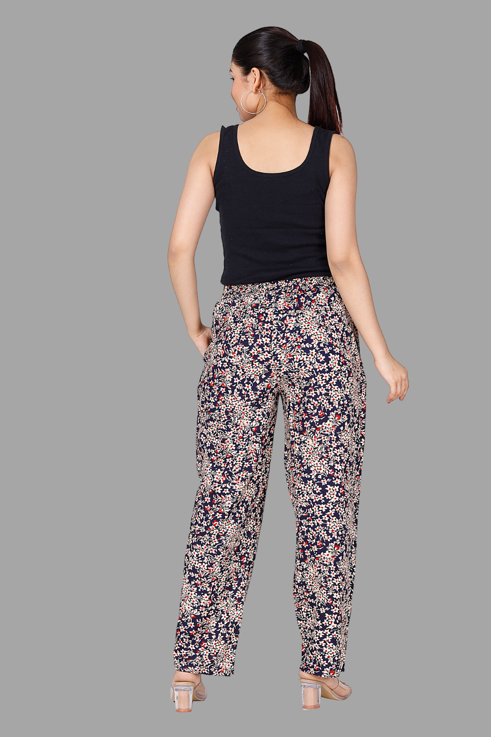 House of RP Women's Multicolor Rayon Printed Trousers - Distacart