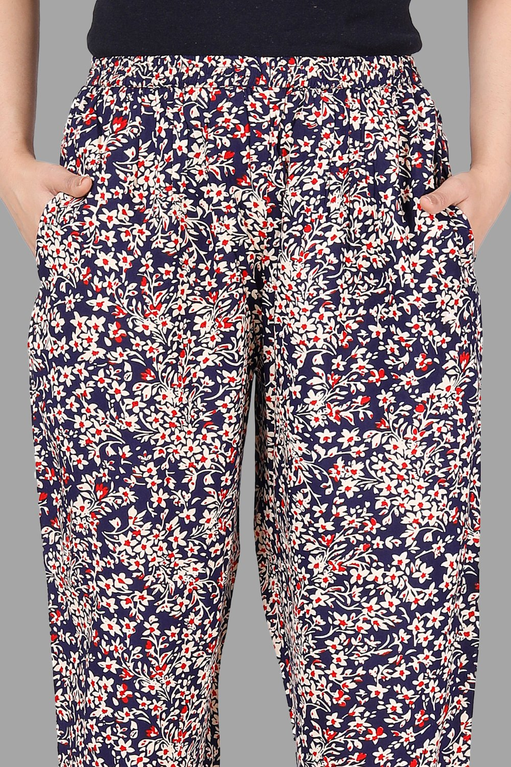 House of RP Women's Multicolor Rayon Printed Trousers - Distacart