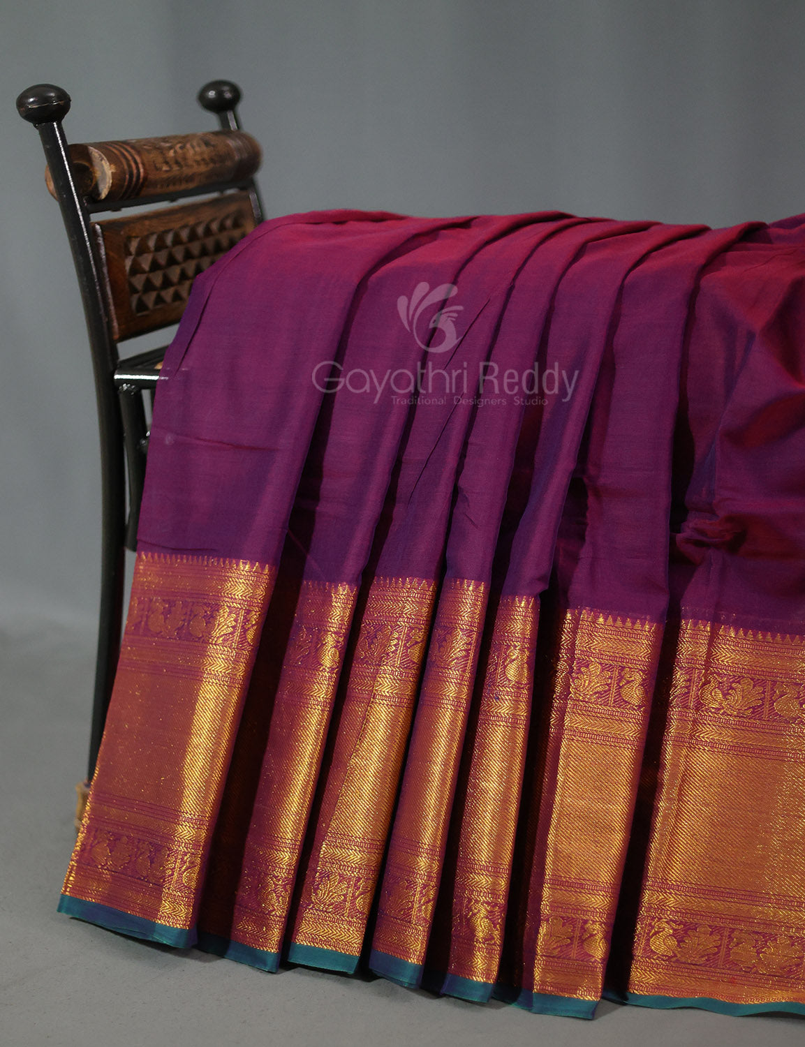 Kalanetha Jamuni With Zari Kanchi Style Pure Narayanpet Cotton Saree By Gayathri Reddy Designer Studio - Distacart