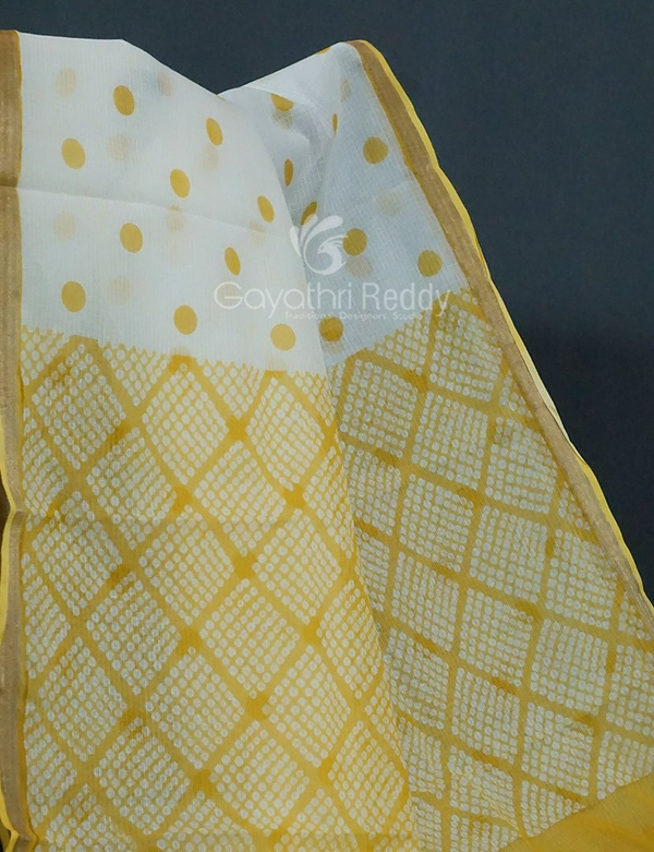 Shades of Cream And Dry Mehendi Colour With Patli Pallu Design Pure Kota Cotton Saree By Gayathri Reddy Designer Studio - Distacart