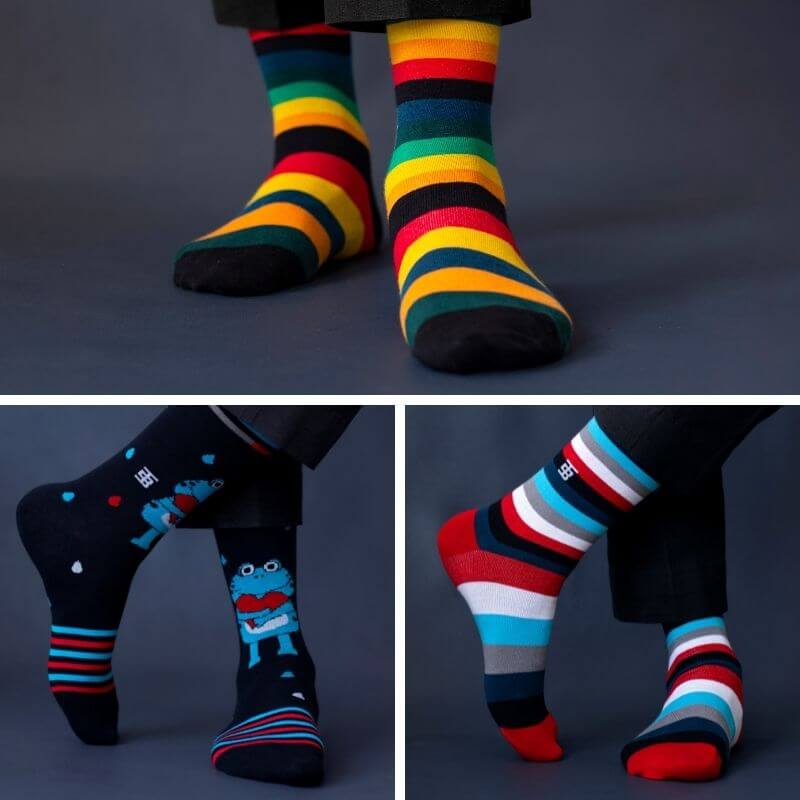 Socksoho Luxury Men Socks Happy Gift Box