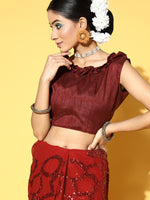 Thumbnail for Mitera Embellished Saree with Border - Distacart