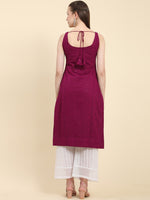Thumbnail for Kalini Ethnic Motifs Embroidered Chikankari Georgette Kurta - Distacart