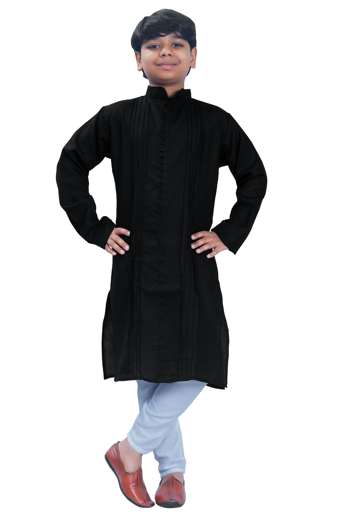 DEIANA'S Casual Designer Kurta Pyjama Set For Boys And kids (Black) - Distacart
