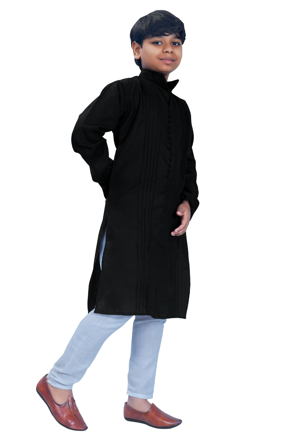 DEIANA'S Casual Designer Kurta Pyjama Set For Boys And kids (Black) - Distacart