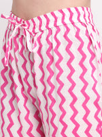 Thumbnail for Kalini Women Pink Paisley Printed Pure Cotton Kurta with Sharara & With Dupatta - Distacart