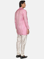Thumbnail for Sethukrishna Men Pink Kurta with Churidar - Distacart