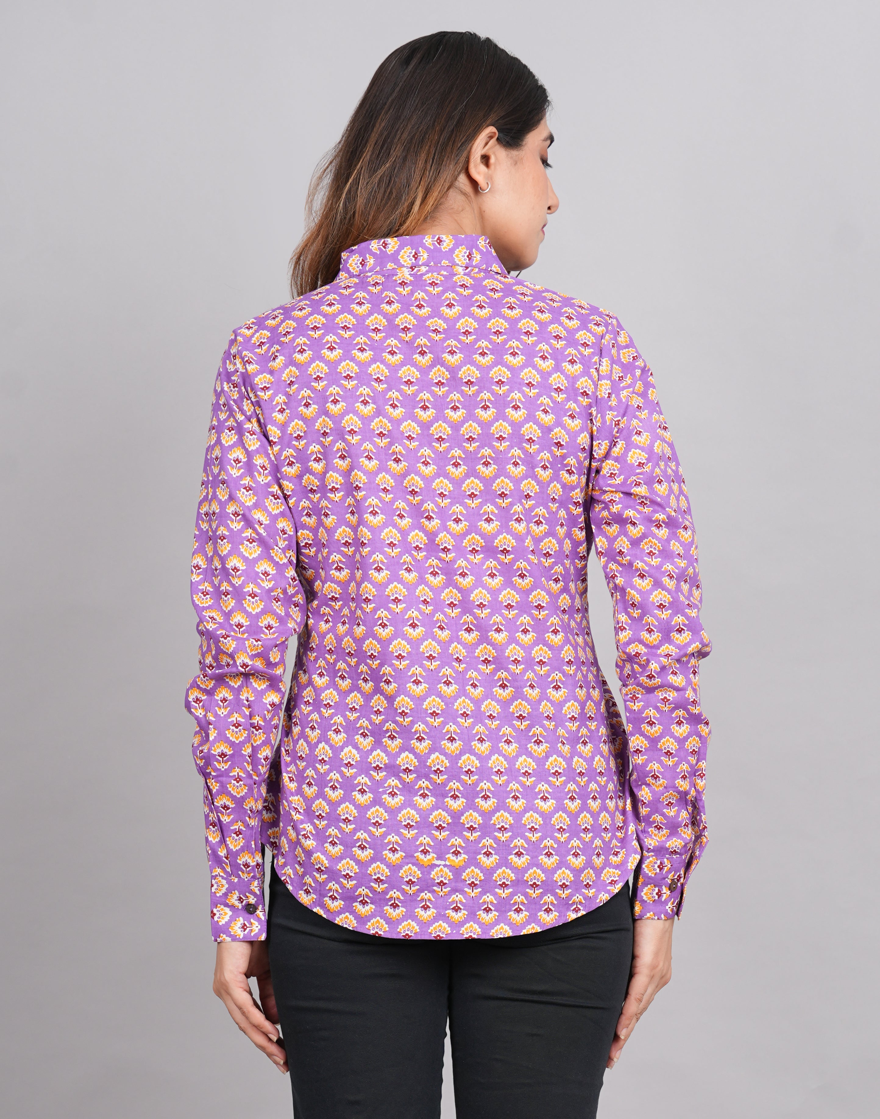 House of RP Women's Pink Cotton Floral Printed Casual Shirt - Distacart
