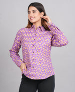 Thumbnail for House of RP Women's Pink Cotton Floral Printed Casual Shirt - Distacart