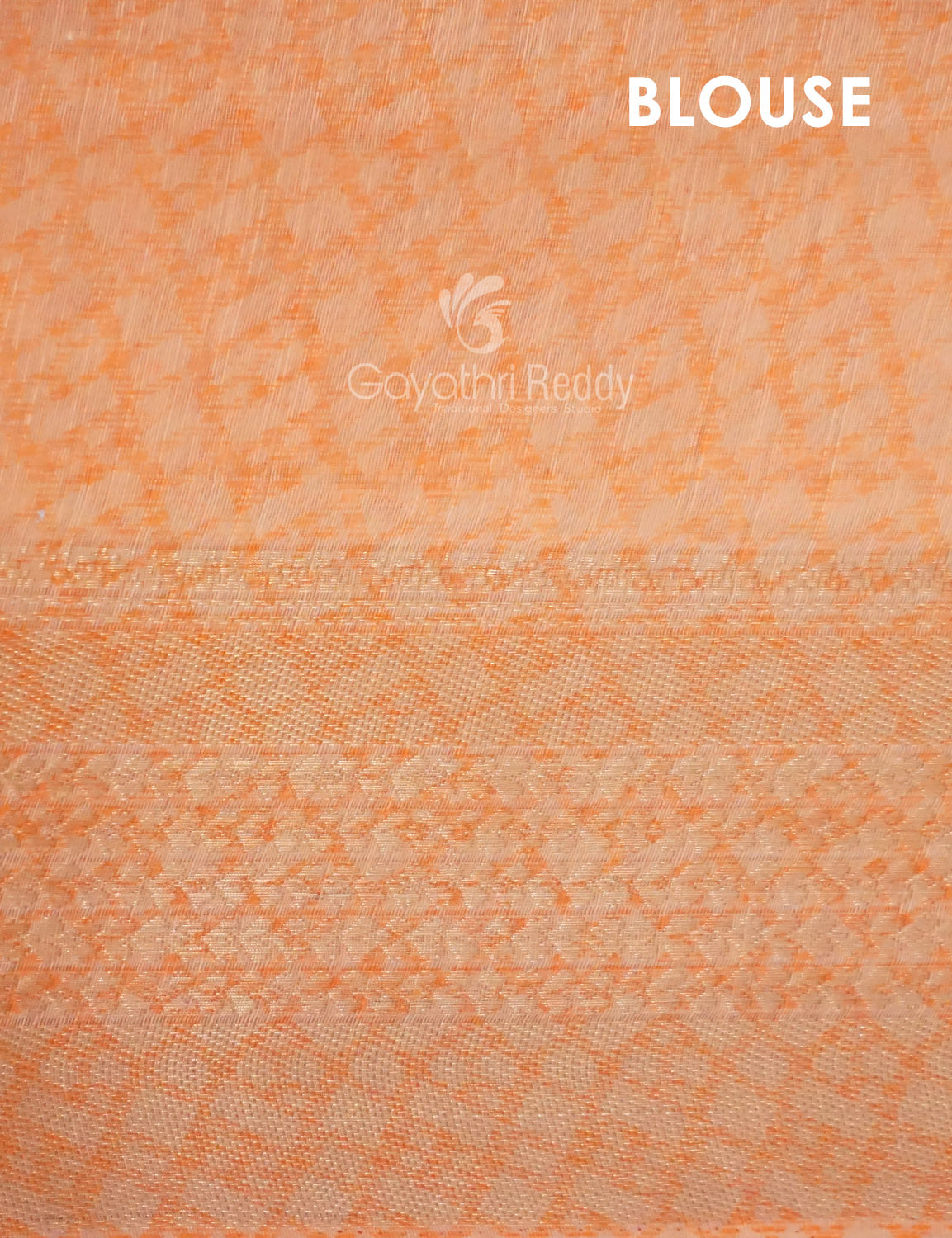 Shades of Orange Colour Printed Semi Chanderi Saree By Gayathri Reddy Designer Studio - Distacart