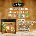 Thumbnail for Luxura Sciences African Raw Shea Butter Unrefined Organic Ivory for Skin and Body - Distacart