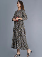 Thumbnail for Kalini Women Brown Ethnic Motifs Printed Kurta - Distacart