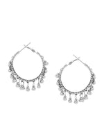 Thumbnail for Cardinal Oxidized Silver-Toned Long Jewellery Set - Distacart