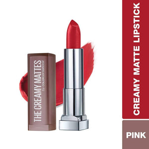 Maybelline New York Color Sensational Creamy Matte Lipstick / 641 Pink my Red - Distacart