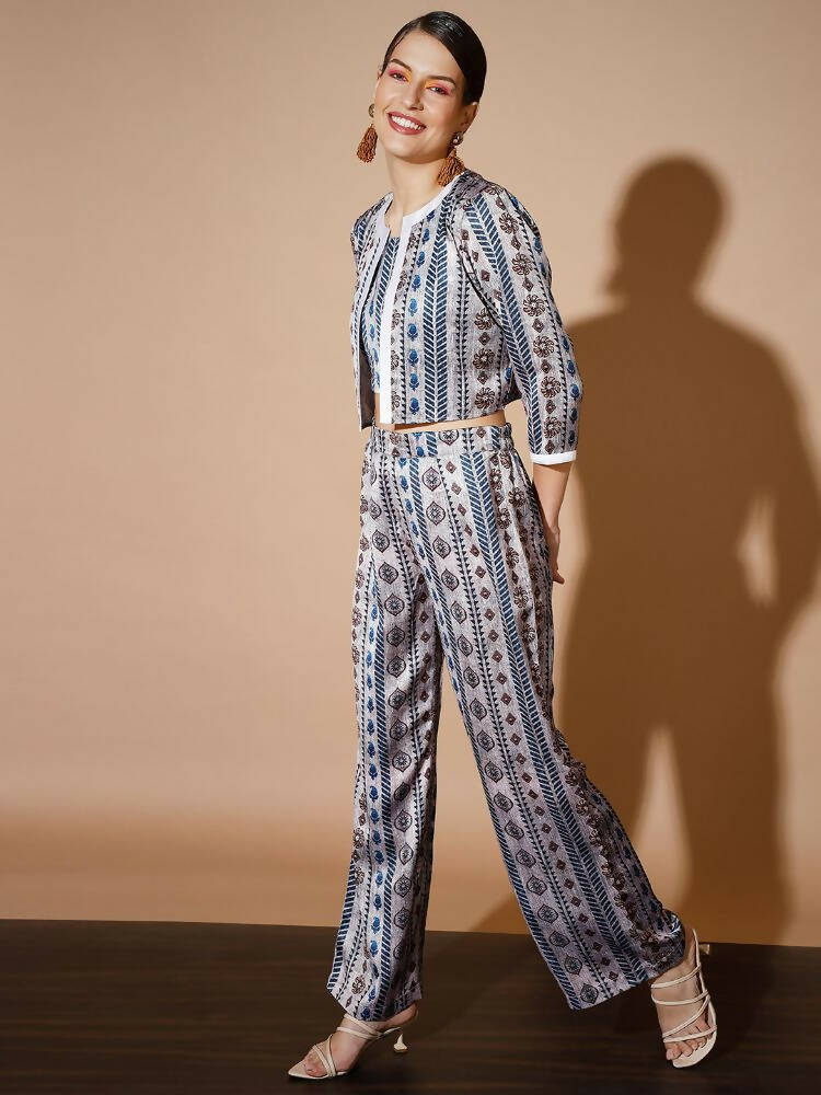 Myshka Multi Printed Co-Ords For Women - Distacart