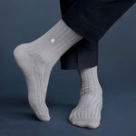 Thumbnail for Socksoho Luxury Men Socks Formal Grey Edition