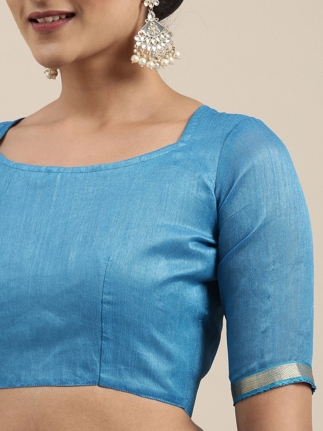 Kalini Blue Bandhani Pure Chiffon Saree - Distacart