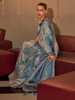 Thumbnail for Saree Mall Woven Design Zari Silk Blend Kanjeevaram Sarees - Distacart