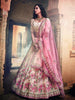 Myra Off White Organza Heavy Embroidered Lehenga - Distacart