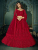 Myra Beautiful Red Heavy Embroidered Net Bridal Lehenga