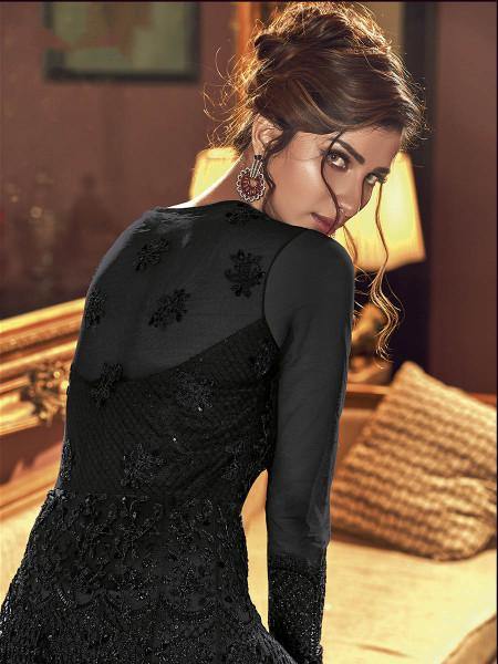 Myra Black Premium Net Anarkali Suit online