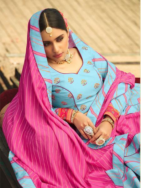 Myra Multicolour Silk Muslan Printed Traditional Lehenga Choli online