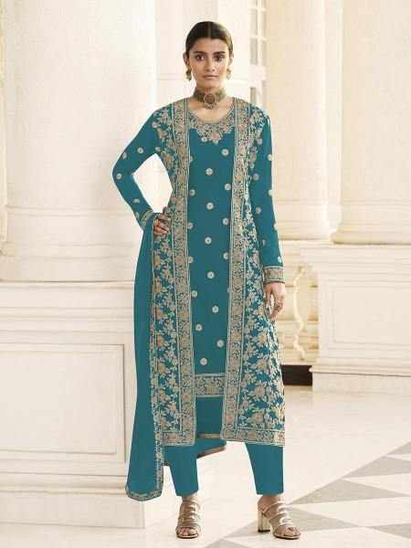Myra Rama Jacket style Heavy Embroidered Suit